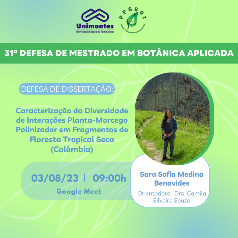 31º Defesa de Dissertação do PPGBot